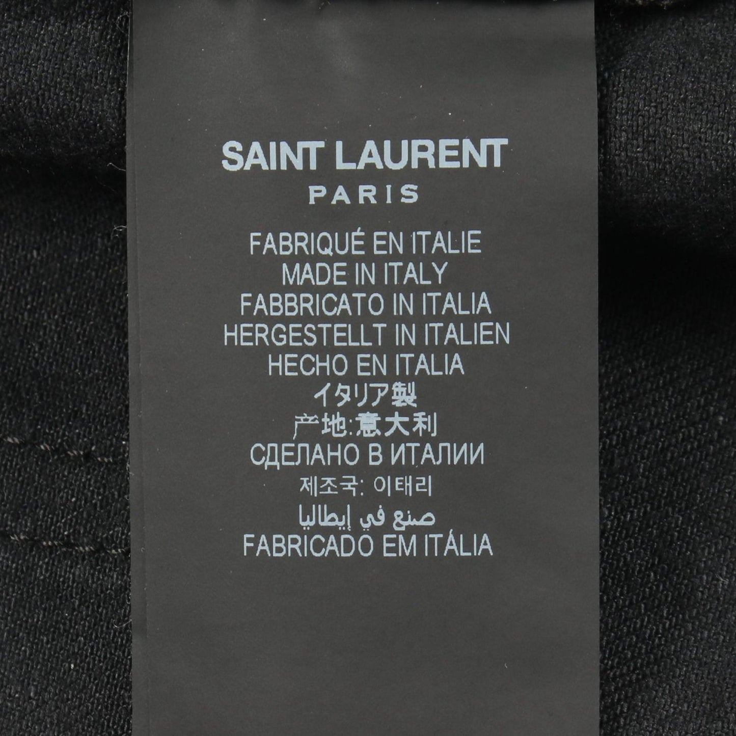 Saint Laurent Paris Denim Pants Straight Cotton — view 5