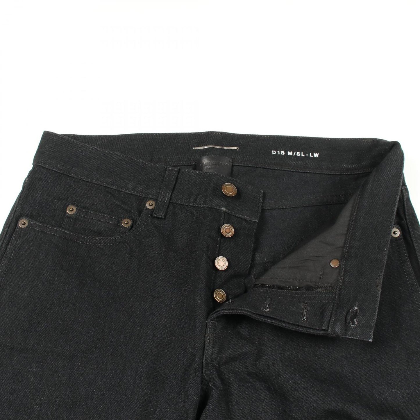 Saint Laurent Paris Denim Pants Straight Cotton — view 6