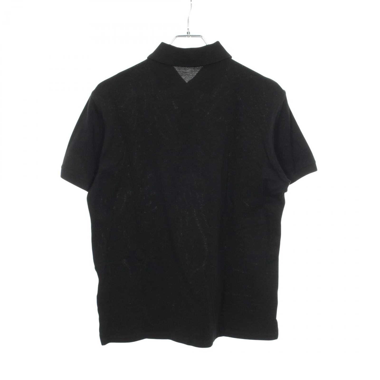 Louis Vuitton Polo Shirt LV Circle Logo Embroidery Short Sleeve Black Cotton — view 2