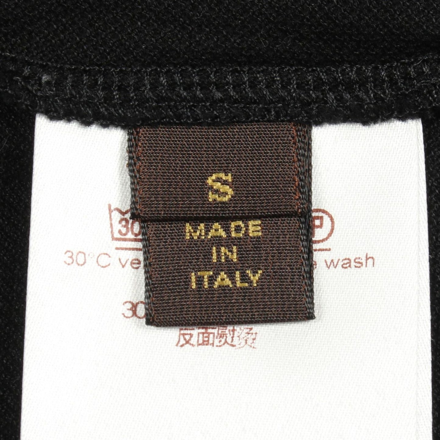 Louis Vuitton Polo Shirt LV Circle Logo Embroidery Short Sleeve Black Cotton — view 5