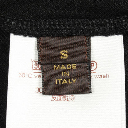 Louis Vuitton Polo Shirt LV Circle Logo Embroidery Short Sleeve Black Cotton — view 5