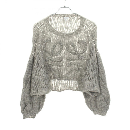Loewe Knit Anagram Sweater Gray Wool