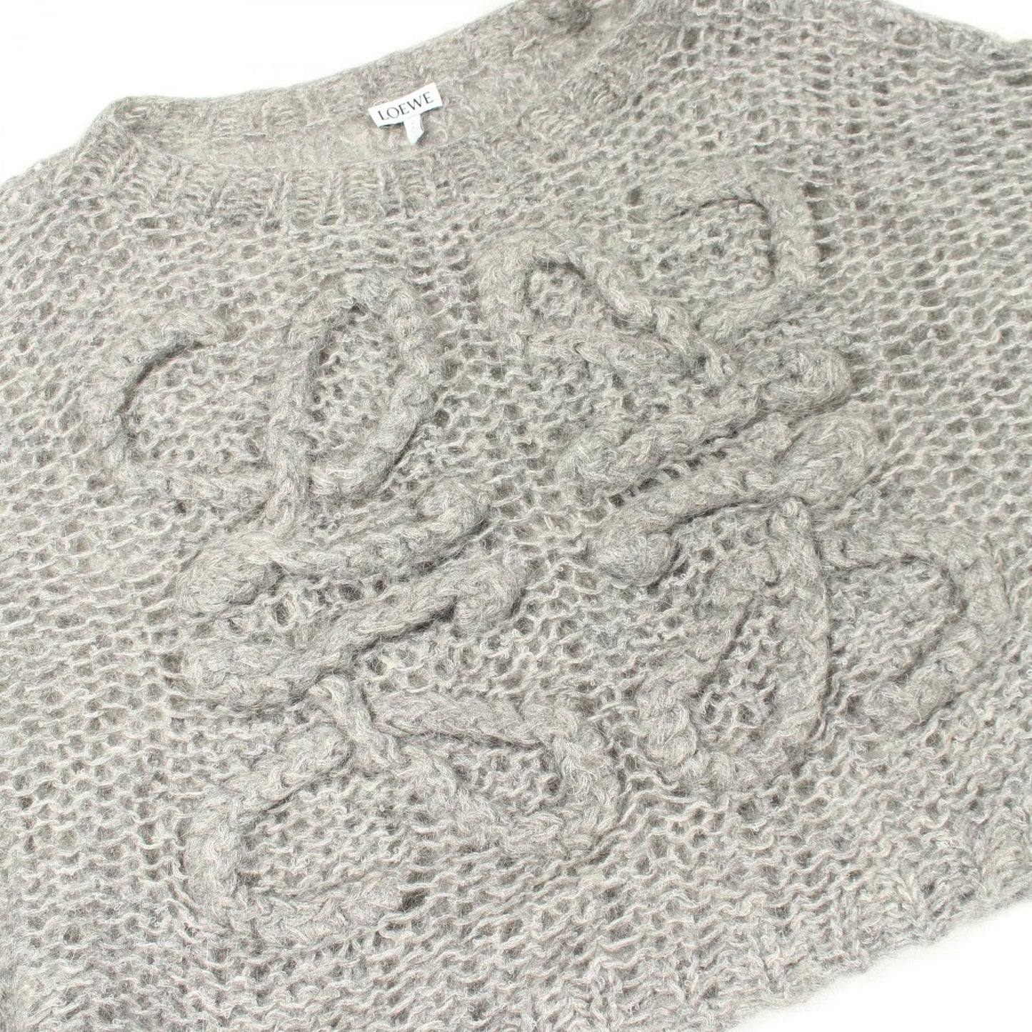 Loewe Knit Anagram Sweater Gray Wool — view 5
