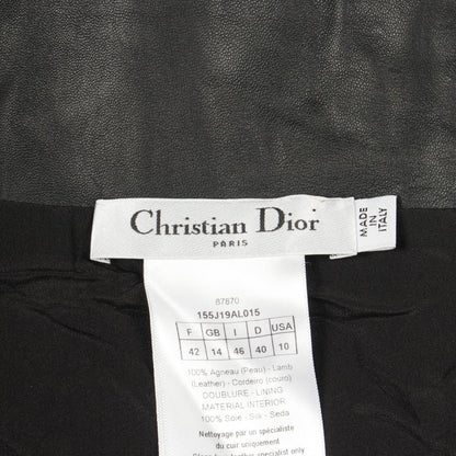 Dior Skirt Leather Black — view 3