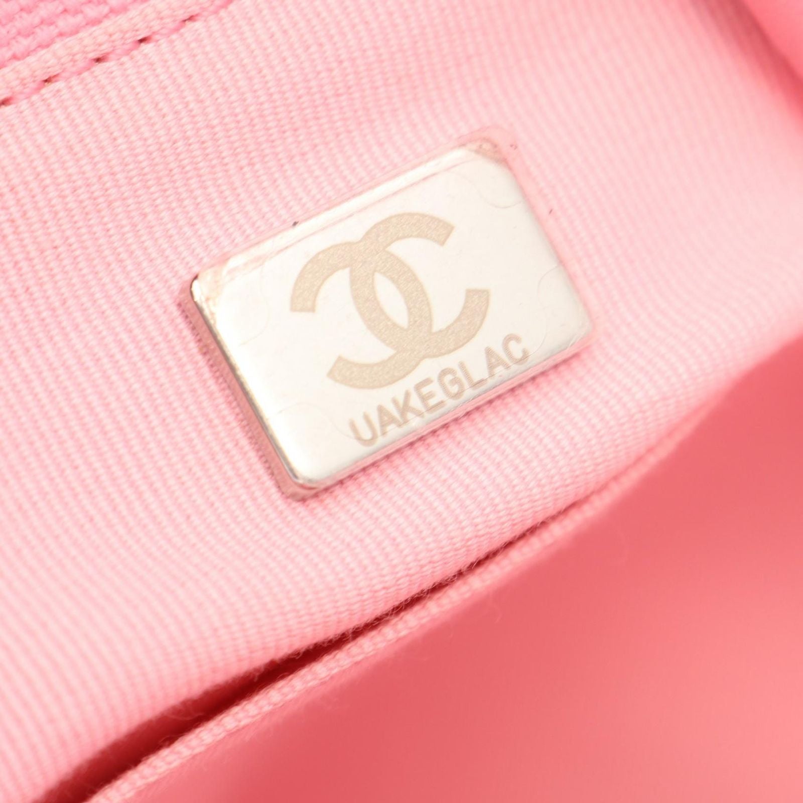 Chanel Tote Deauville Large Pink Blue Canvas Leather Shopping — view 5