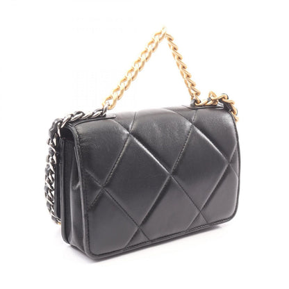 Chanel Shoulder Bag 19 2-Way Black Lambskin 19 Quilted Chain Wallet — view 2