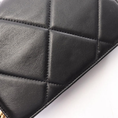 Chanel Shoulder Bag 19 2-Way Black Lambskin 19 Quilted Chain Wallet — view 9