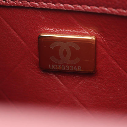 Chanel Shoulder Bag Quilted Bordeaux Caviar Leather Chain — view 5