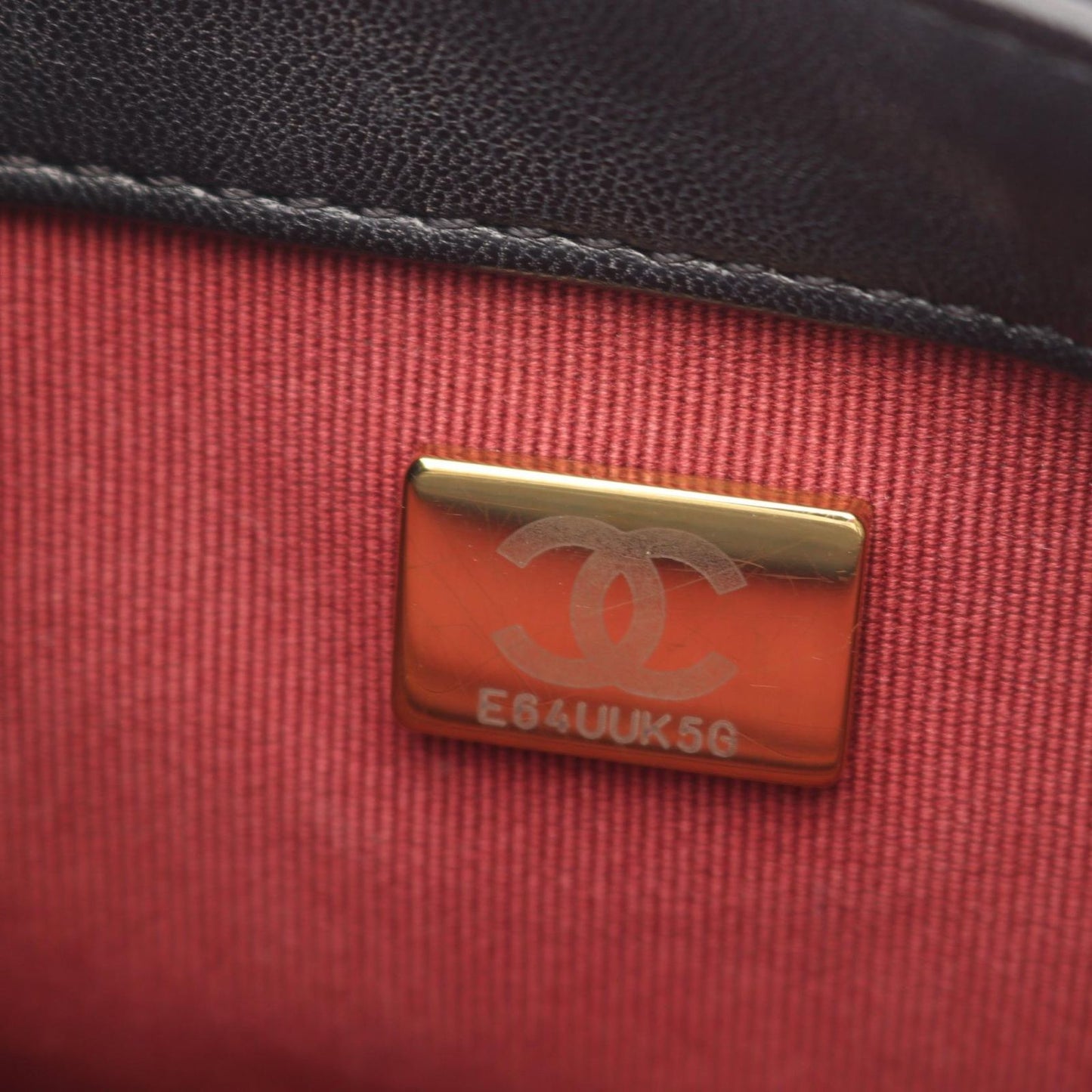 Chanel Shoulder Bag Quilted 2-Way Black Lambskin Small Flap Chain — view 5