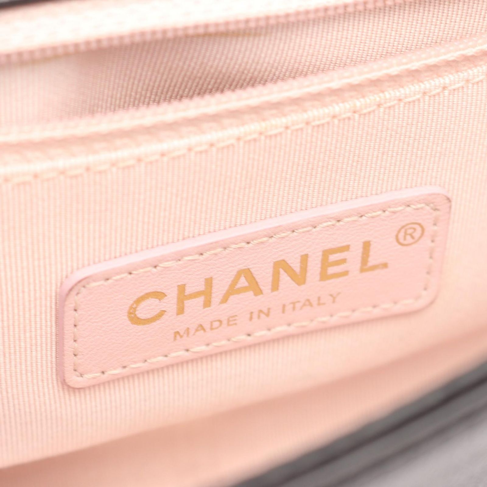Chanel Shoulder Bag Quilted Mini 2-Way Black Caviar Leather Chain — view 4