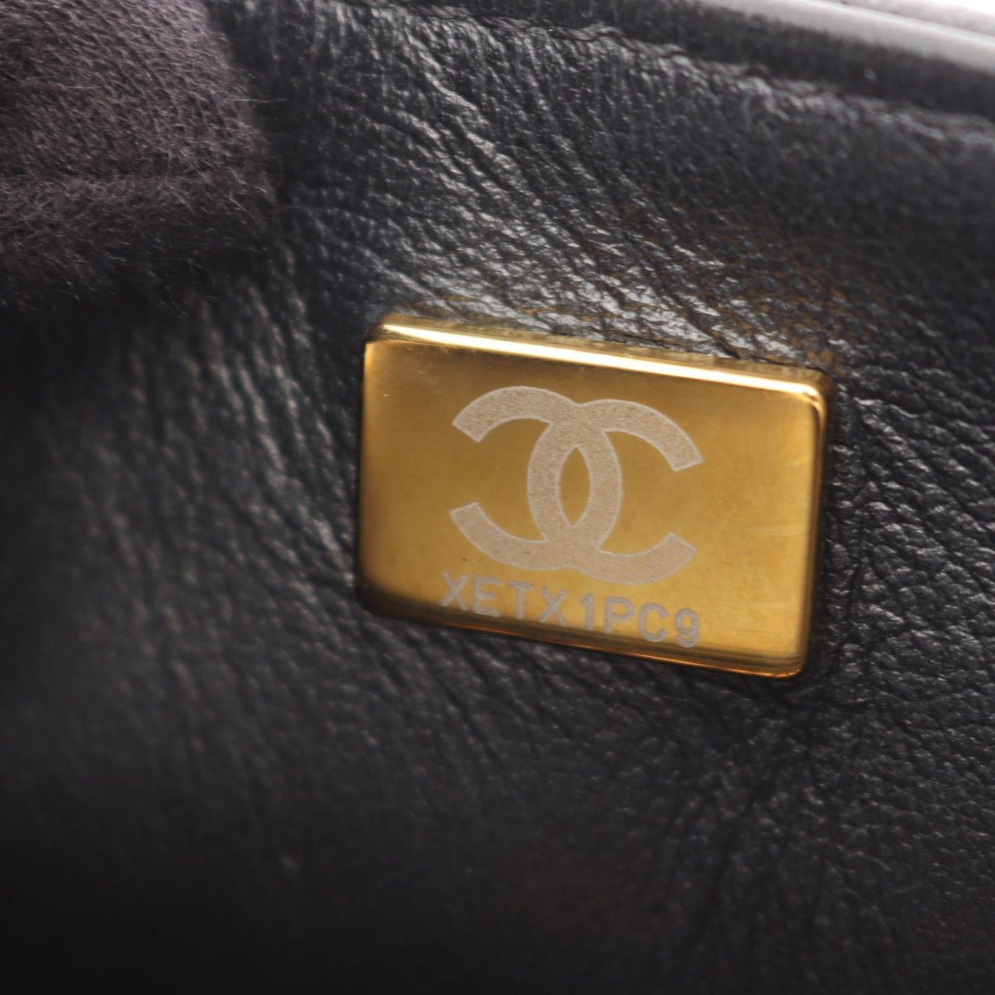 Chanel Shoulder Bag Small Black Caviar Leather Chain — view 5