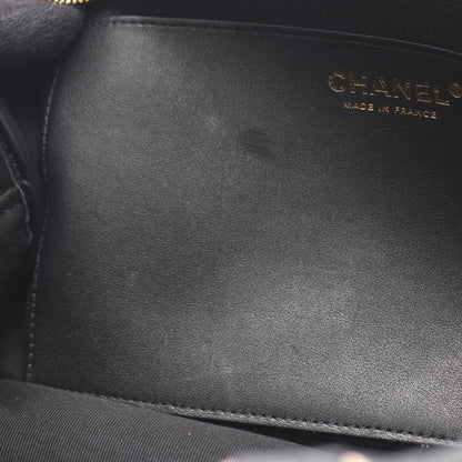Chanel Handbag Quilted 2-Way Black Leather — view 6