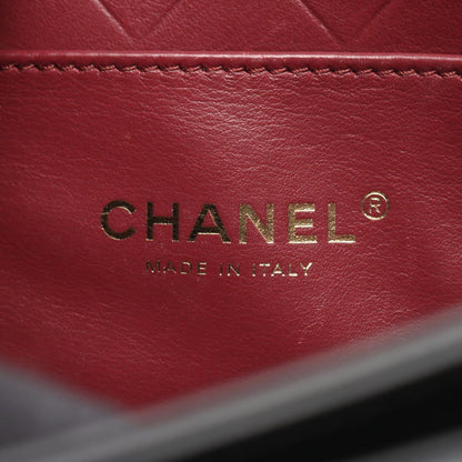 Chanel Shoulder Bag Quilted Black Caviar Leather Mini Chain — view 4