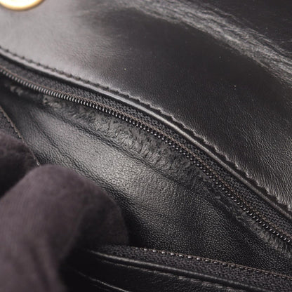 Chanel Shoulder Bag 2.55 Blanc Stitch Black Leather Chain — view 6