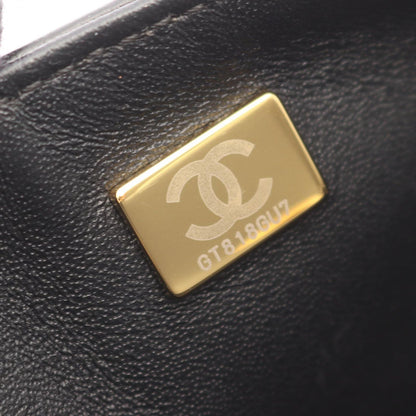 Chanel Shoulder Bag 2.55 Blanc Stitch Black Leather Chain — view 5