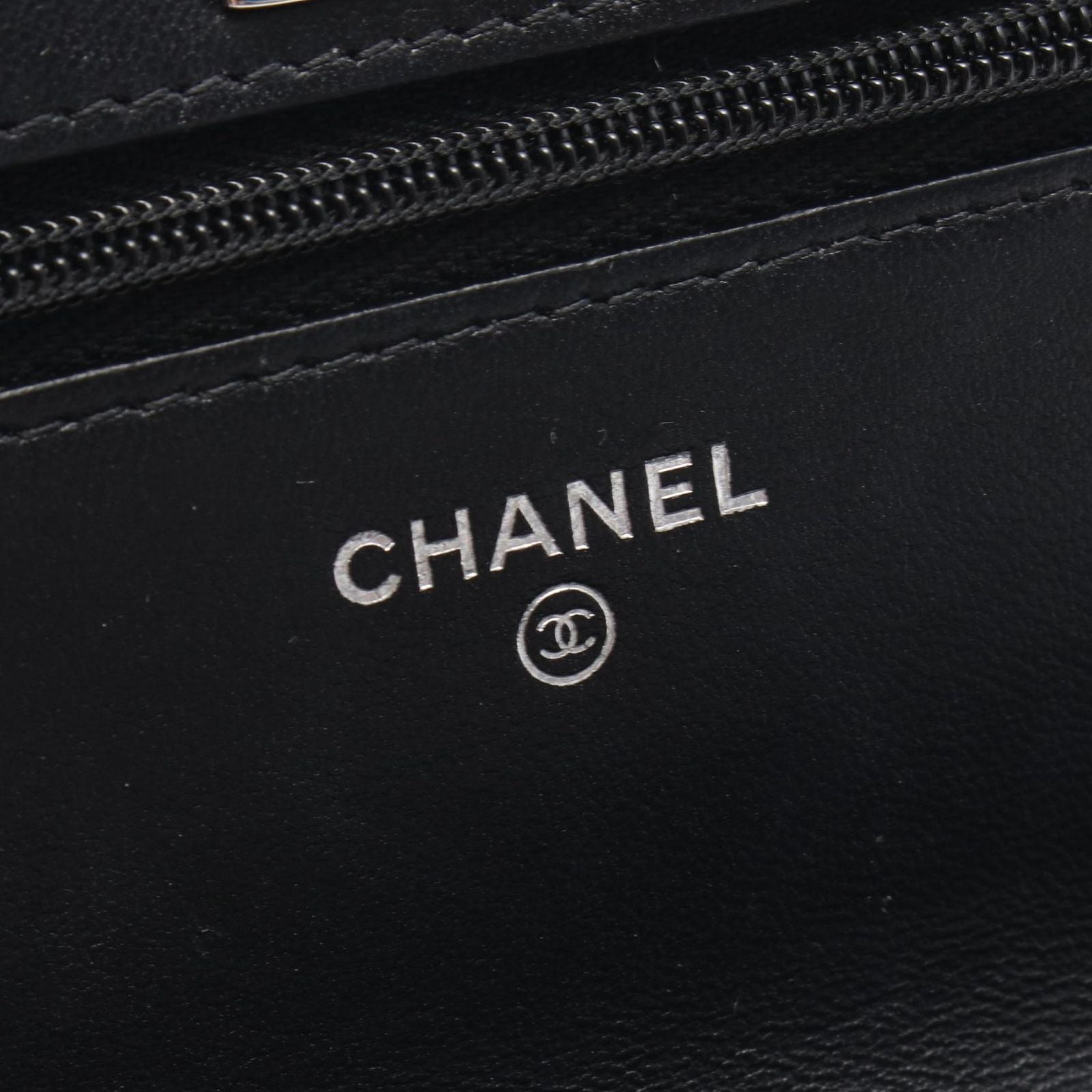 Chanel Shoulder Bag Quilted Top Handle 2-Way Black Lambskin Chain Wallet — view 4