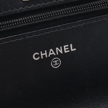Chanel Shoulder Bag Quilted Top Handle 2-Way Black Lambskin Chain Wallet — view 4