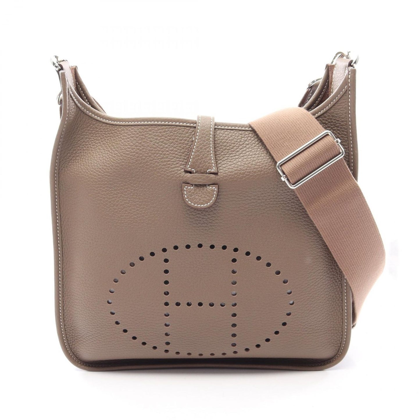 Hermes Shoulder Bag Evelyne 3 Trois PM Etoupe Leather