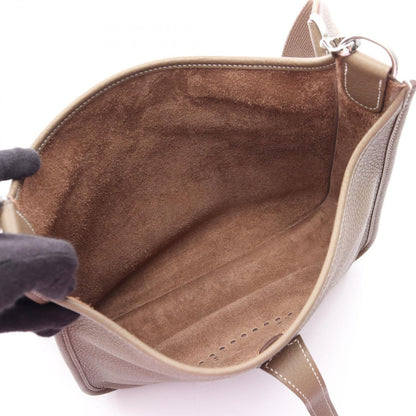 Hermes Shoulder Bag Evelyne 3 Trois PM Etoupe Leather — view 3