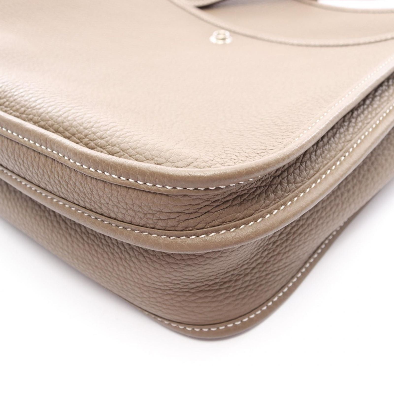Hermes Shoulder Bag Evelyne 3 Trois PM Etoupe Leather — view 6