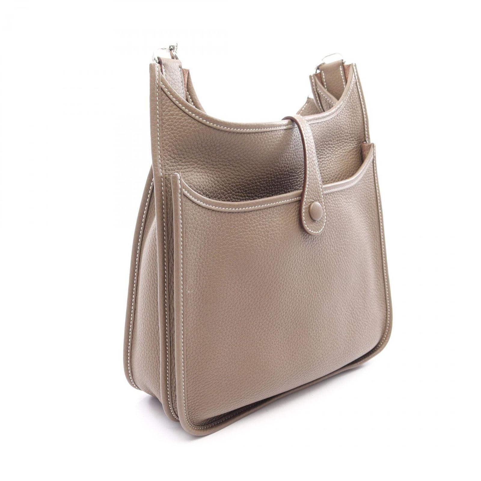 Hermes Shoulder Bag Evelyne 3 Trois PM Etoupe Leather — view 2