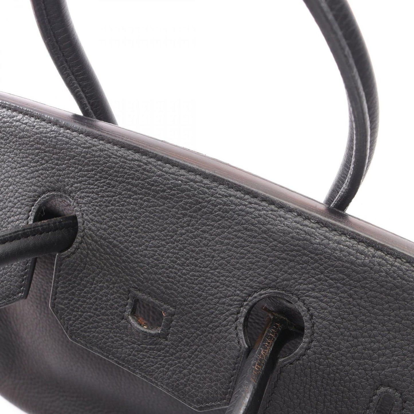 Hermes Handbag Birkin 35 Black Leather — view 8
