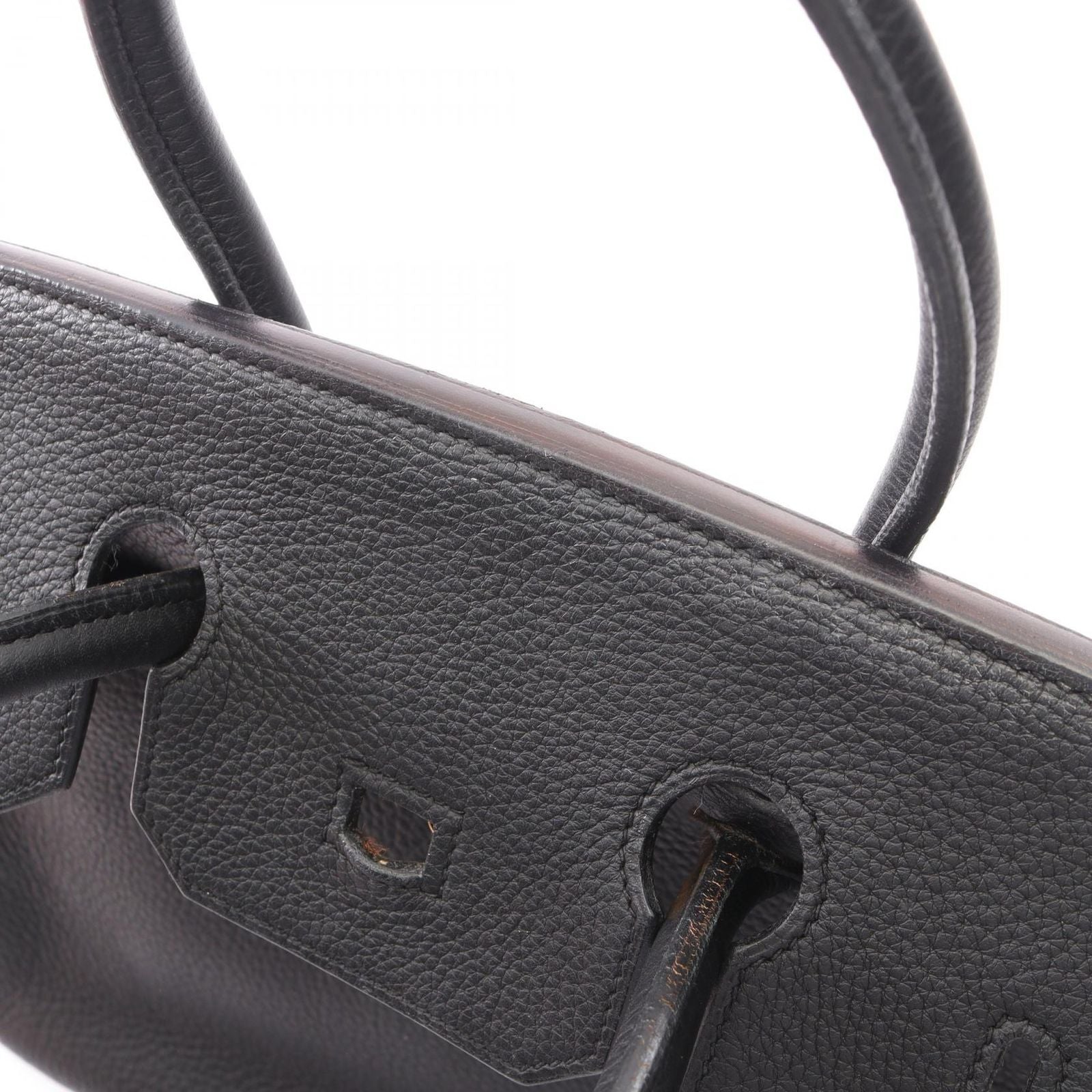 Hermes Handbag Birkin 35 Black Leather — view 8