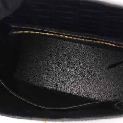 Hermes Handbag Kelly 25 Sellier 2-Way Black Exotic Cles the — view 7