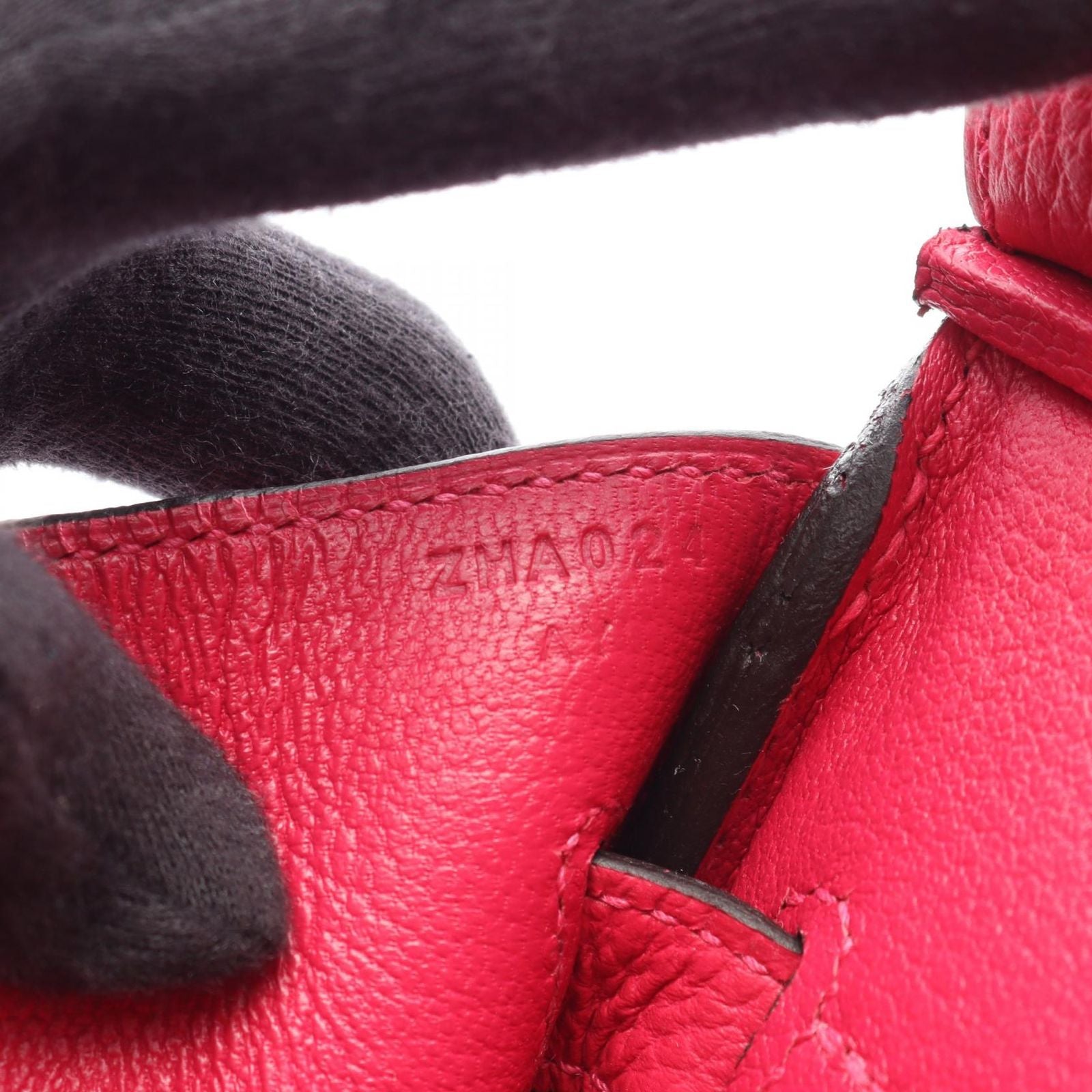 Hermes Handbag Birkin 30 Framboise Leather — view 5