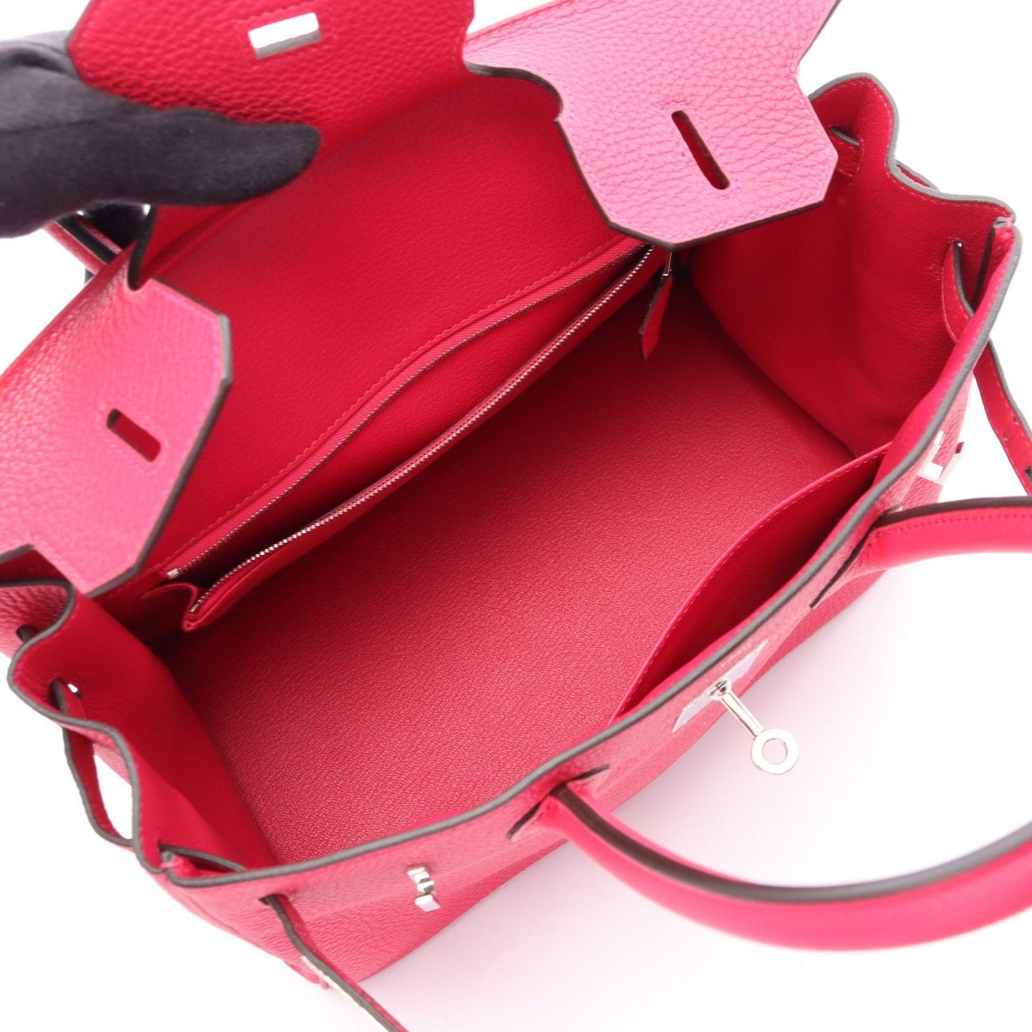 Hermes Handbag Birkin 30 Framboise Leather — view 3