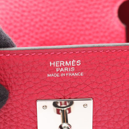 Hermes Handbag Birkin 30 Framboise Leather — view 4