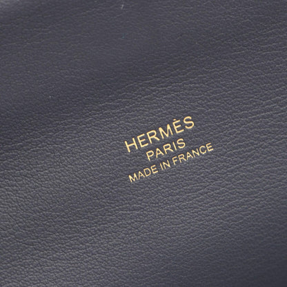 Hermes Shoulder Bag Maximole 2-Way Blue New Leather — view 4