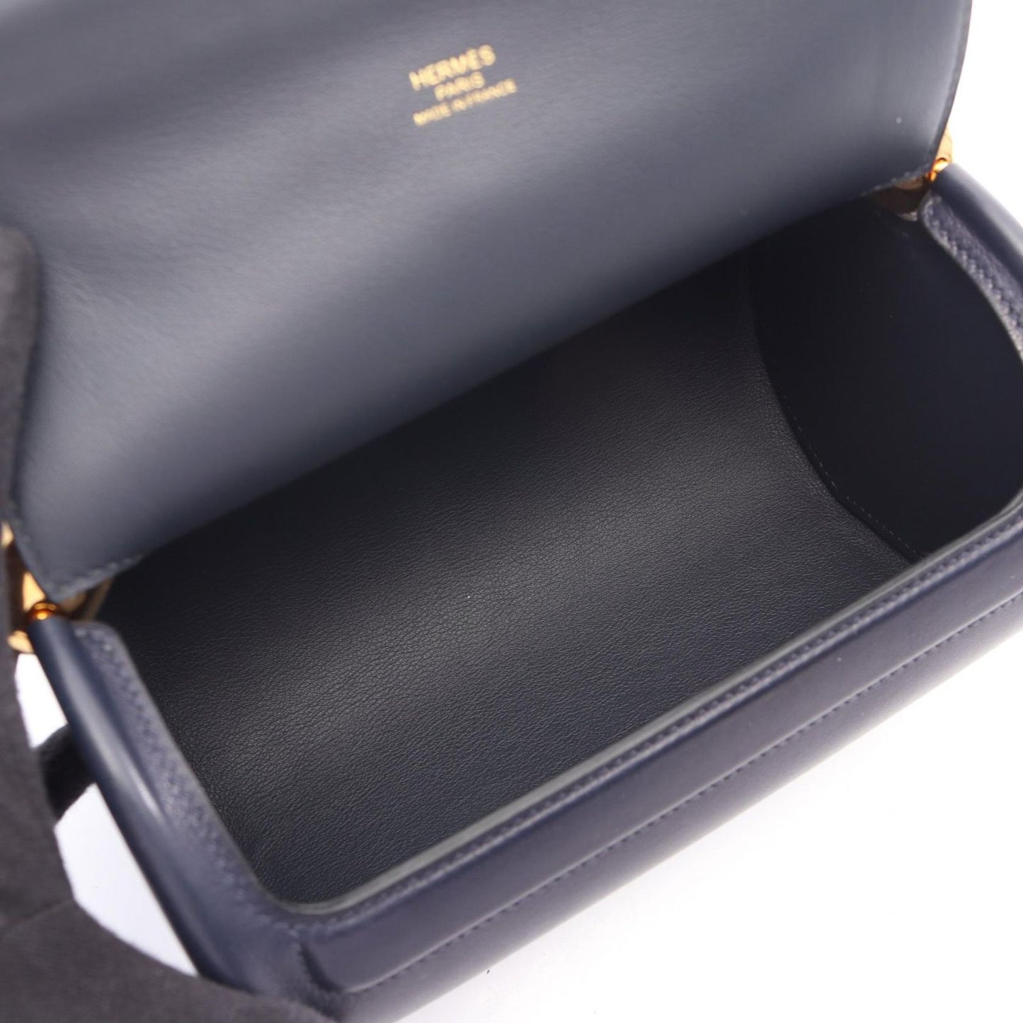 Hermes Shoulder Bag Maximole 2-Way Blue New Leather — view 3