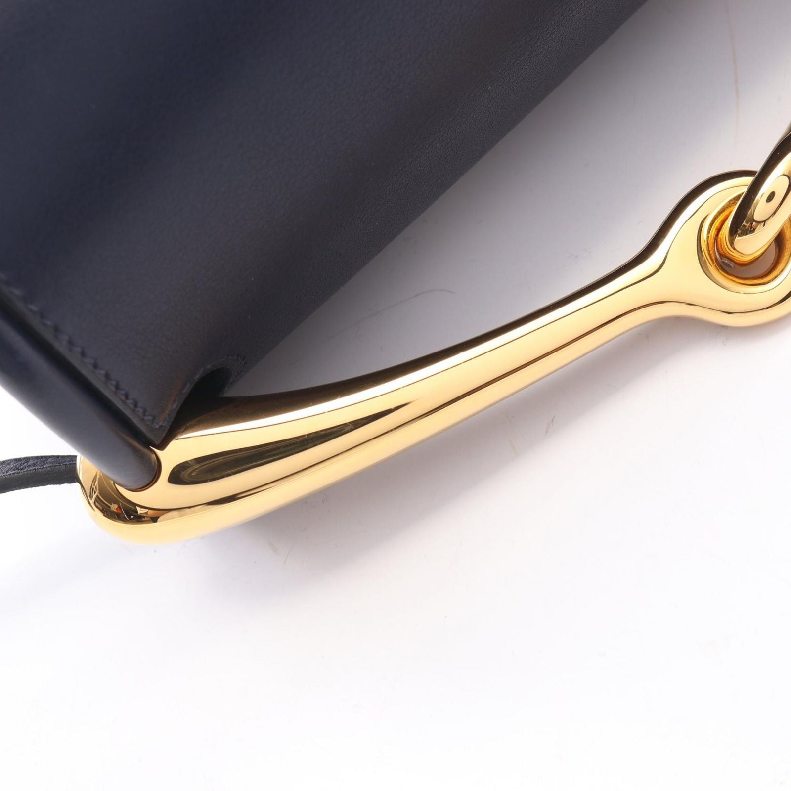 Hermes Shoulder Bag Maximole 2-Way Blue New Leather — view 9