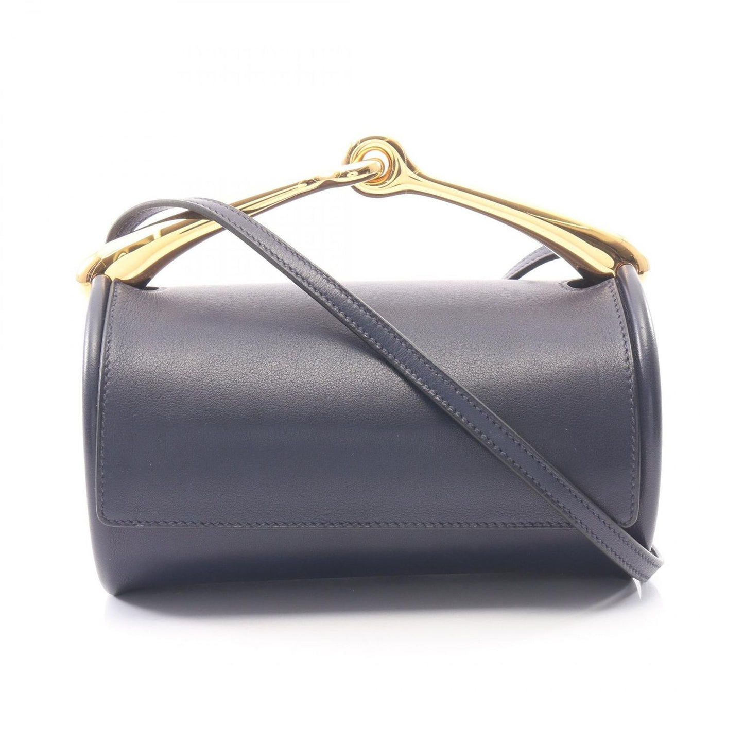 Hermes Shoulder Bag Maximole 2-Way Blue New Leather