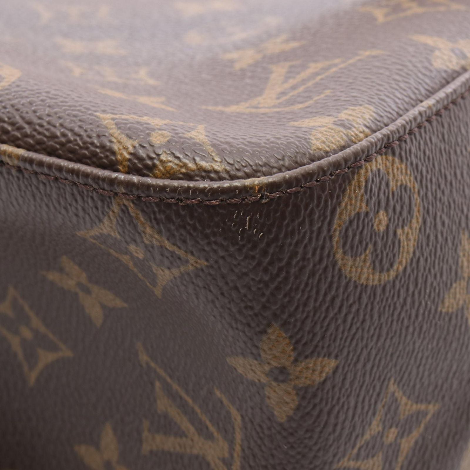 Louis Vuitton Shoulder Bag Looping GM Canvas Leather — view 9