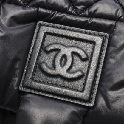 Chanel Coco Cocoon Black Nylon Leather Mini Boston Bag — view 7