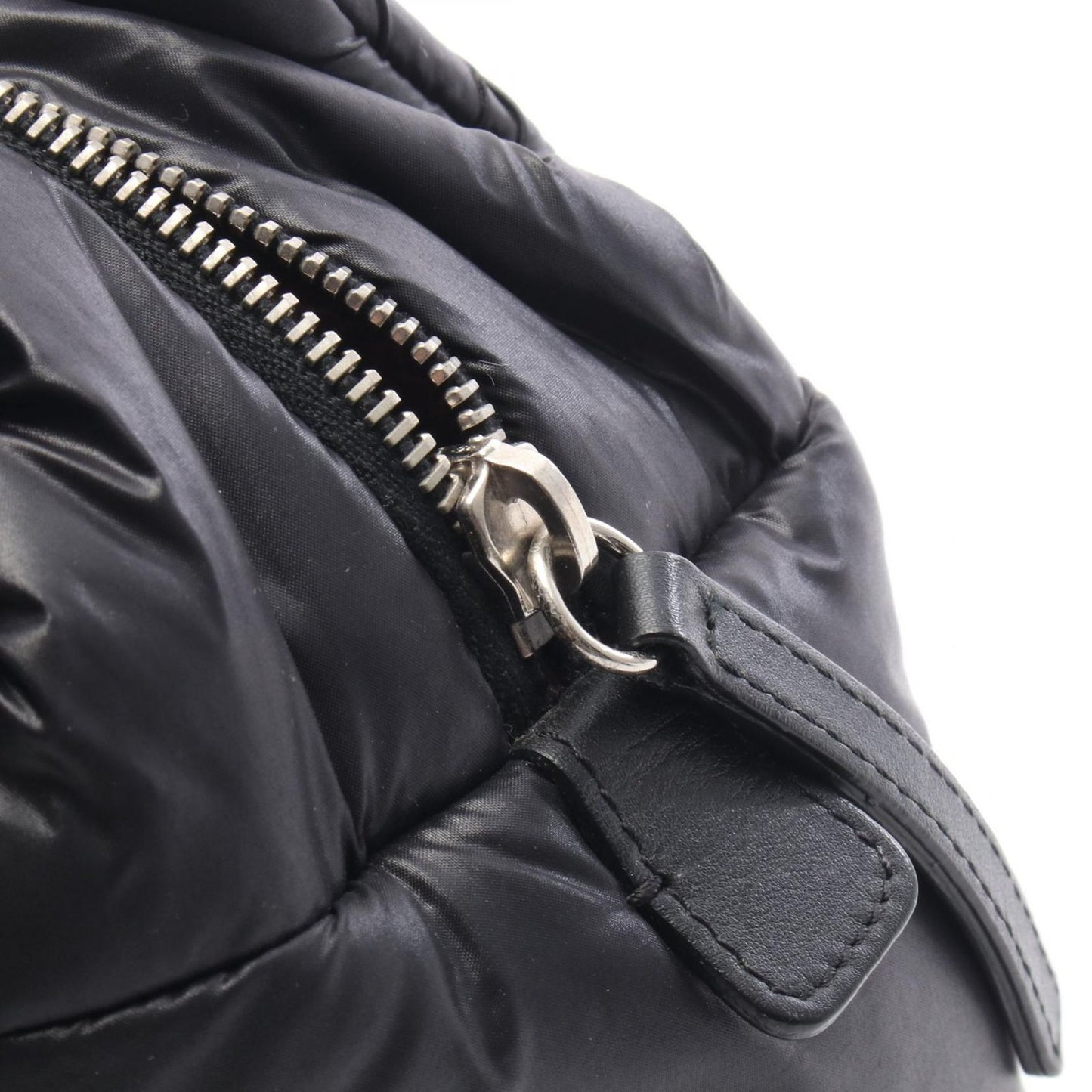 Chanel Coco Cocoon Black Nylon Leather Mini Boston Bag — view 9