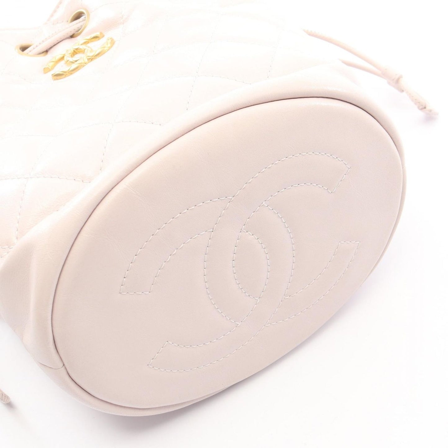 Chanel Shoulder Bag Quilted Light Pink Leather — view 9