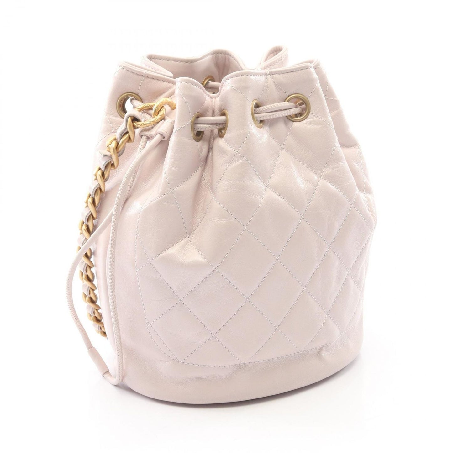 Chanel Shoulder Bag Quilted Light Pink Leather — view 2