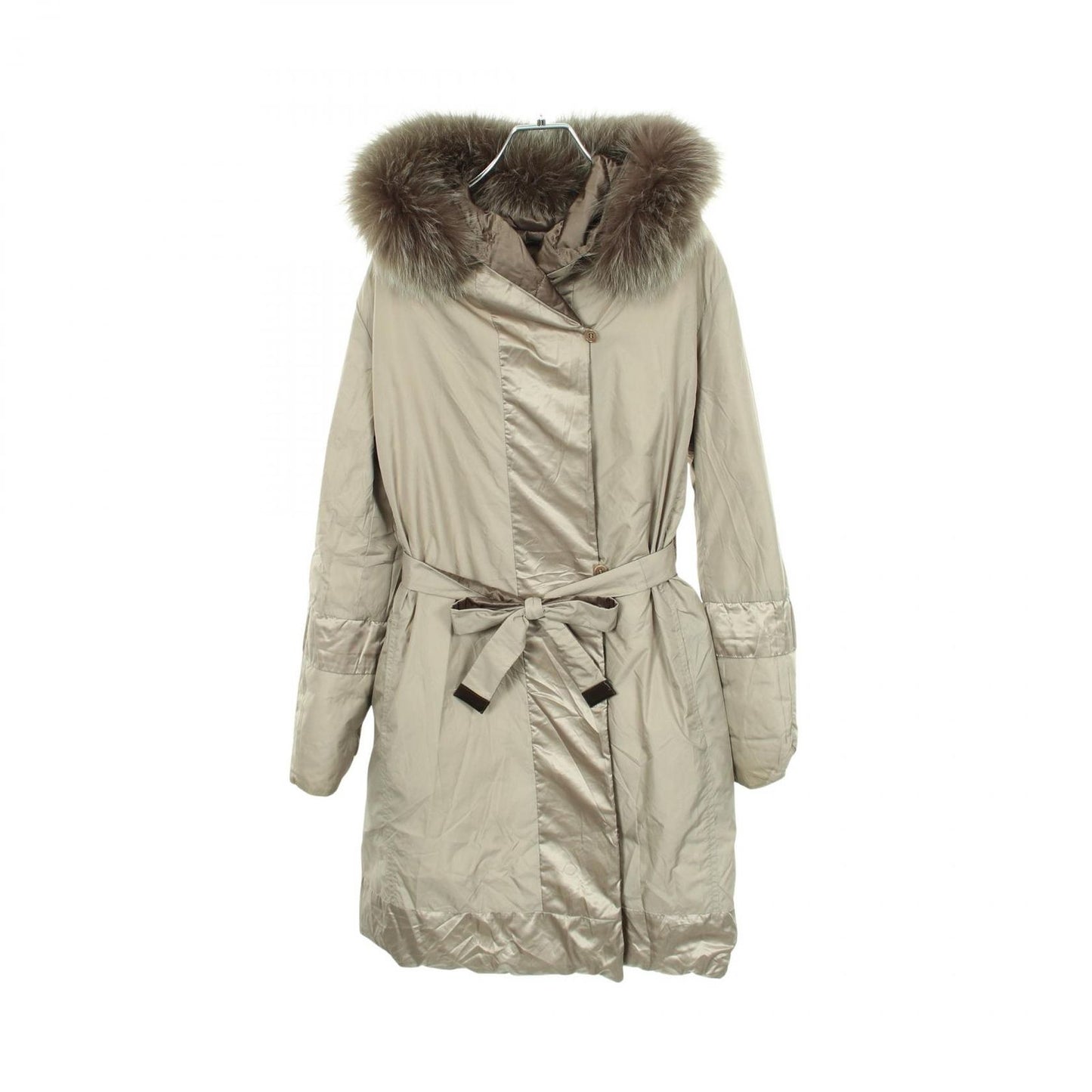Max Mara Down Jacket Reversible Hooded Nylon Coat — view 3