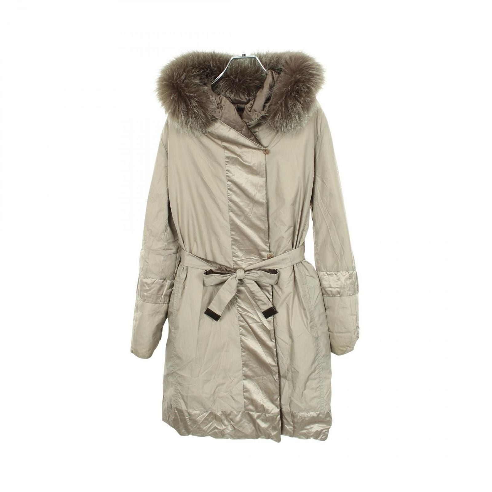Max Mara Down Jacket Reversible Hooded Nylon Coat — view 3