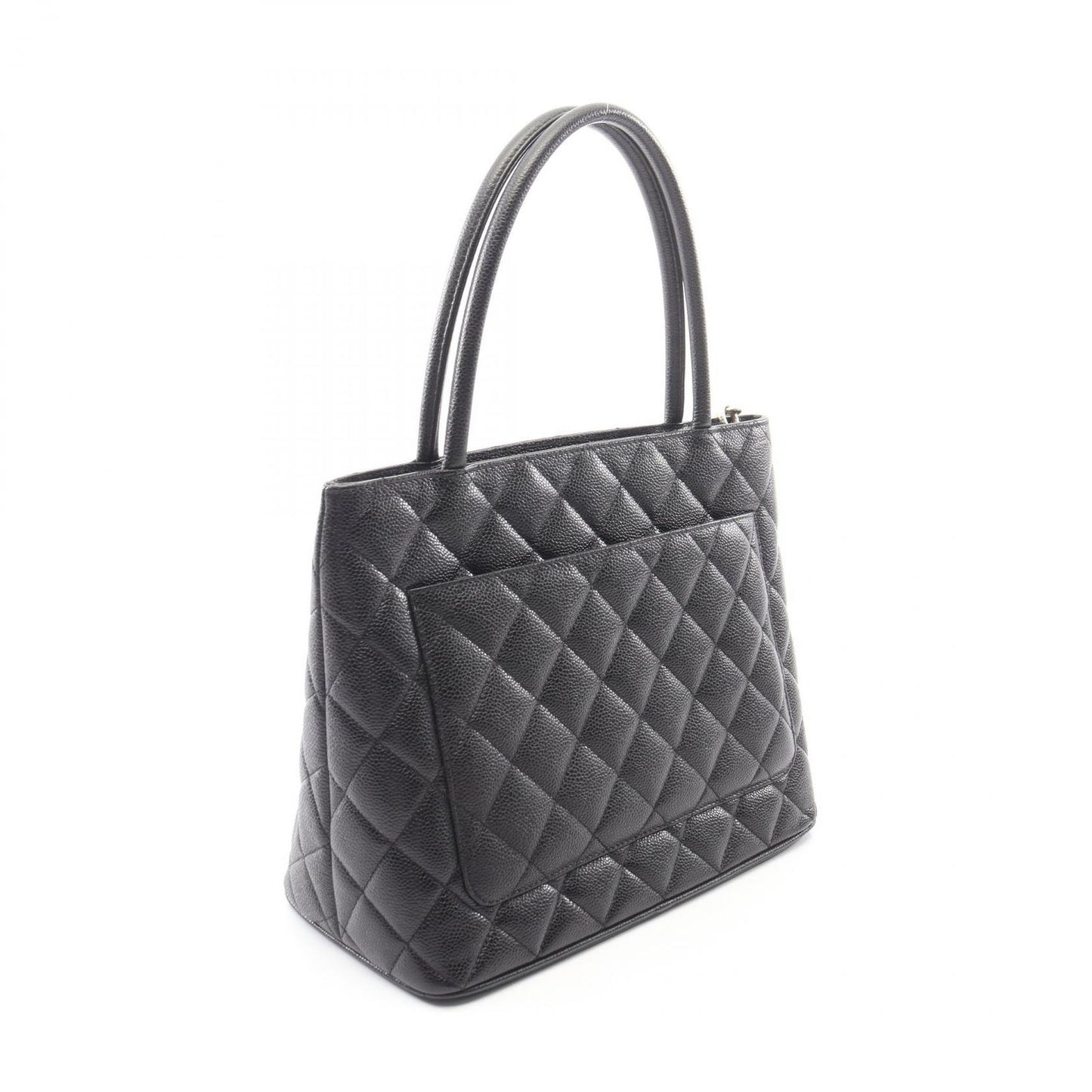 Chanel Tote Medallion Black Caviar Leather — view 2