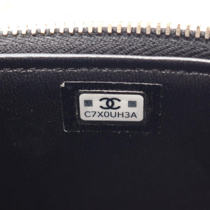 Chanel Shoulder Bag Quilted Vanity 2-Way Black Lambskin Che — view 5
