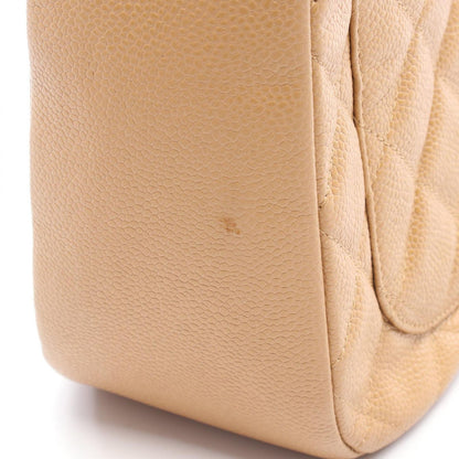 Chanel Shoulder Bag Quilted Caviar Leather CC Logo — view 7