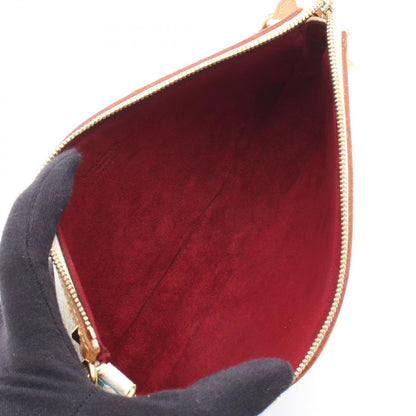 Louis Vuitton Handbag Pochette Blanc Canvas Leather — view 3