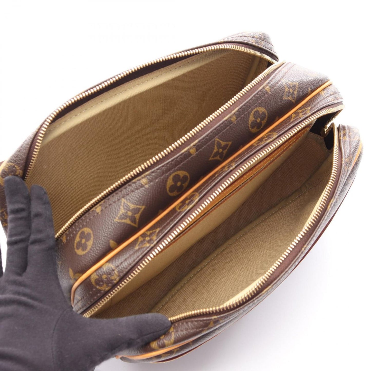 Louis Vuitton Shoulder Bag Reporter PM Canvas Leather — view 3