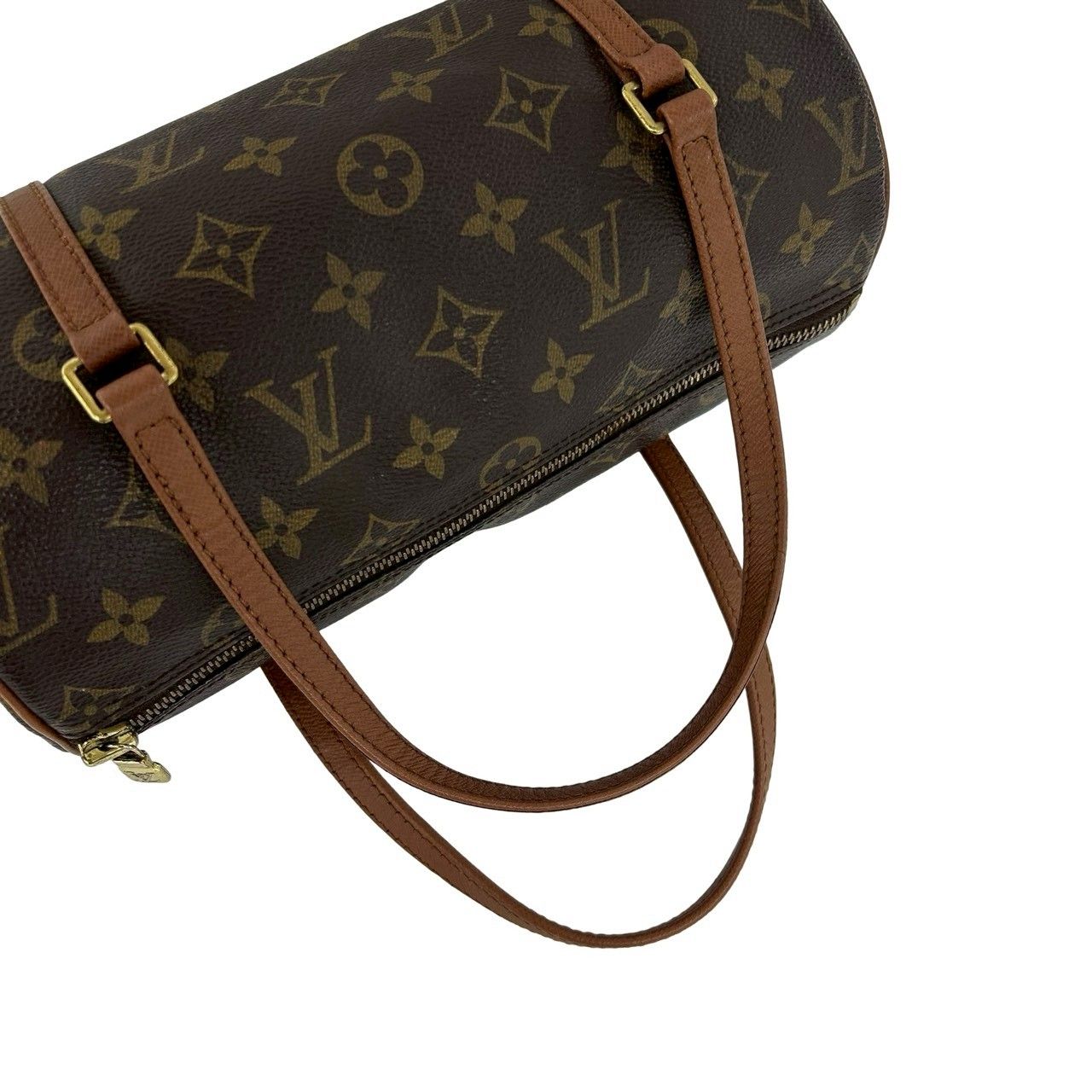 Louis Vuitton Papillon 26 Monogram Pattern Leather Mini Boston Bag Brown — view 4