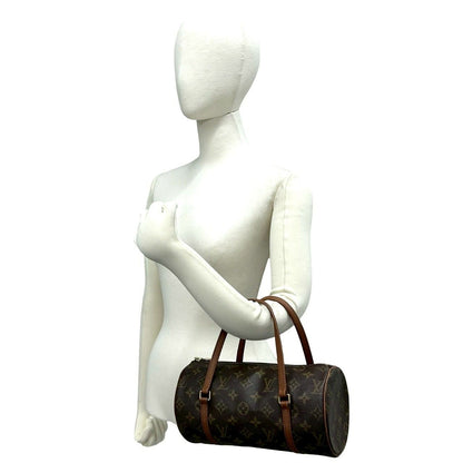 Louis Vuitton Papillon 26 Monogram Pattern Leather Mini Boston Bag Brown — view 2