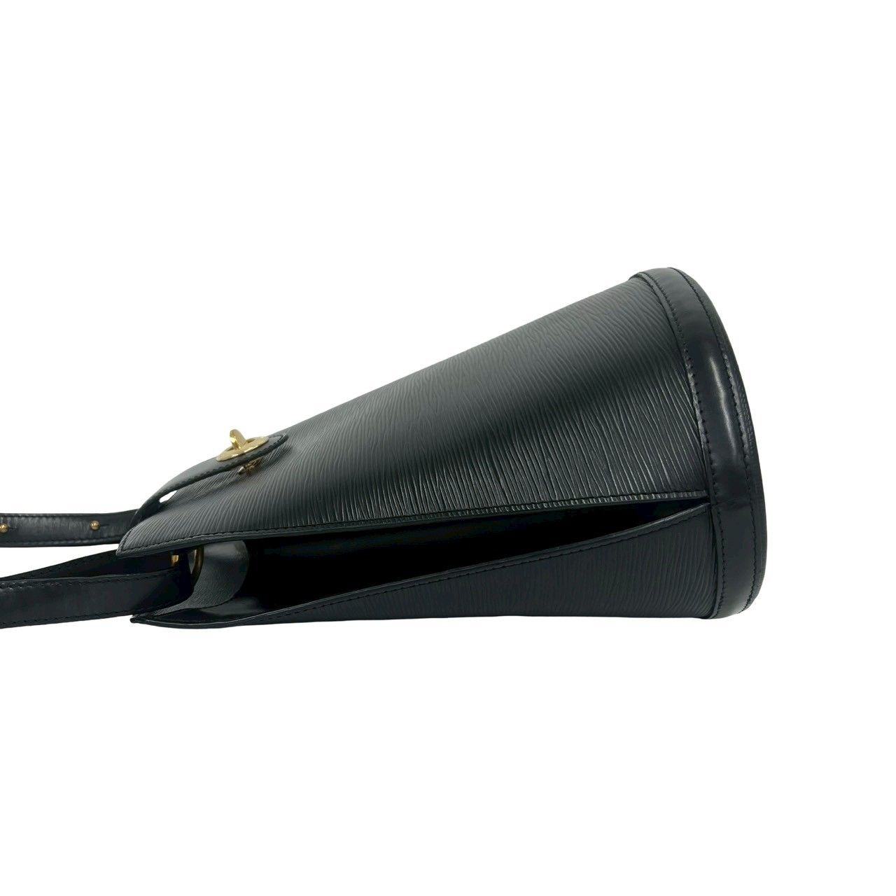 Louis Vuitton Vintage Cluny Epi Leather Shoulder Bag Tote Black — view 5